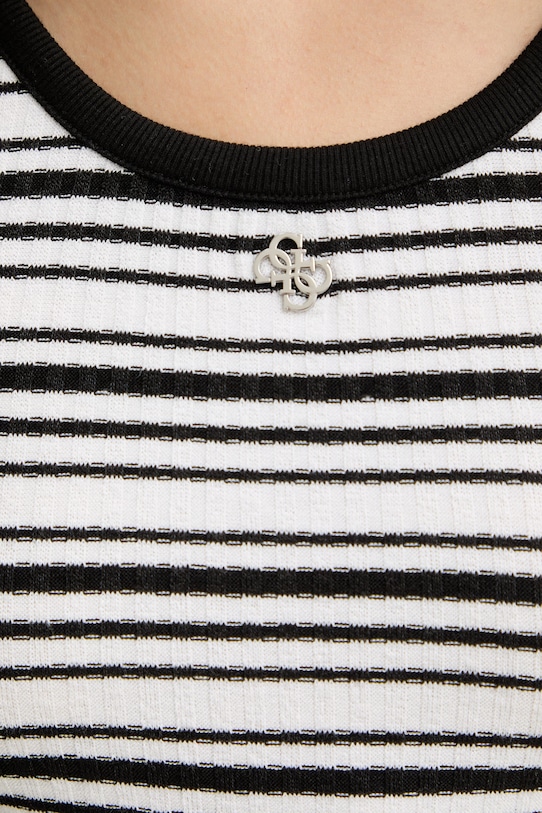 Guess crop top ženski NIKI E6GP03.KG482 črna