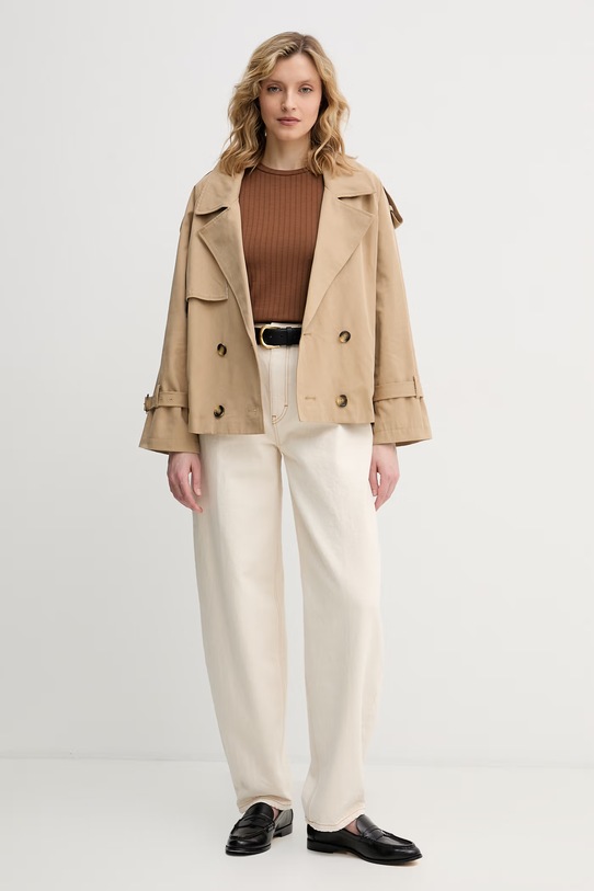 Dámske tričko Sisley 36ZXL108H hnedá SS26