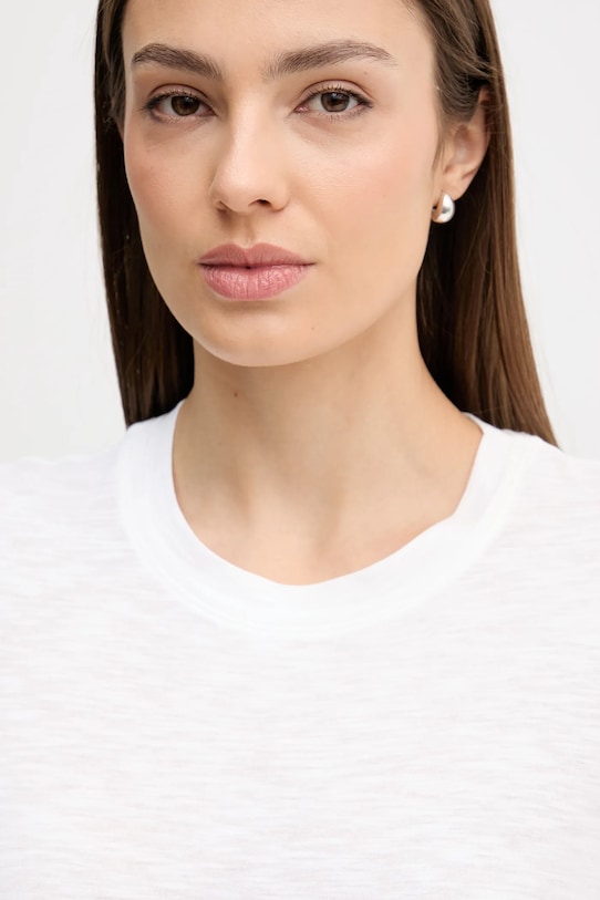 Sisley t-shirt beżowy 3TNHL108D