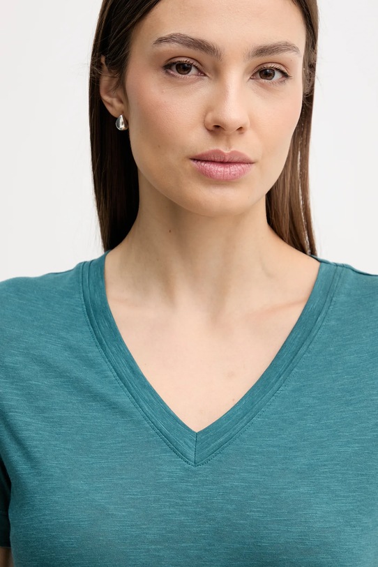 Sisley t-shirt turkusowy 3TNHL108E