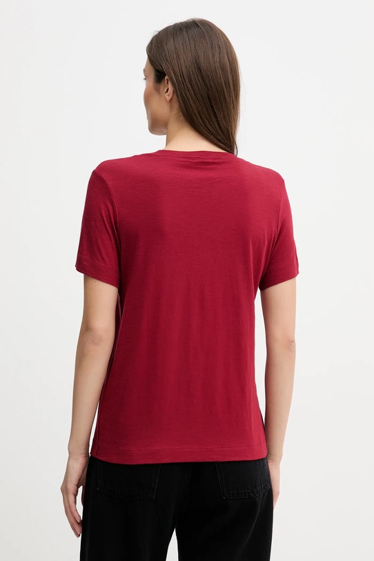 Odzież Sisley t-shirt 3TNHL108E bordowy