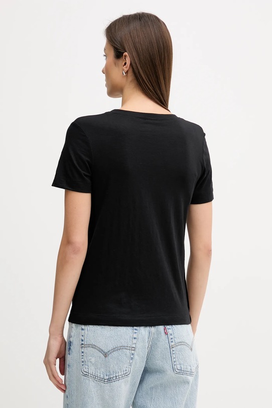 Odzież Sisley t-shirt 3TNHL108E czarny