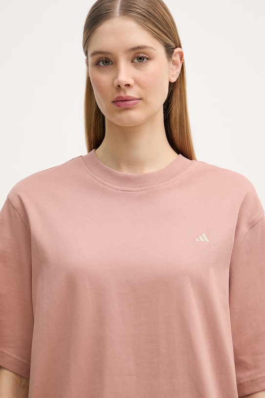 adidas by Stella McCartney T-shirt damski bawełniany pomarańczowy JZ0696