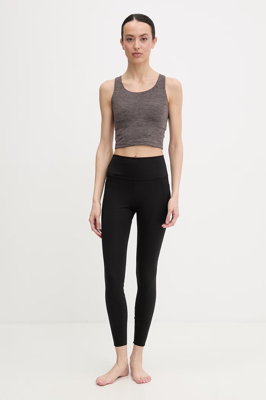 adidas Performance top do jogi damski All Me KA4813 brązowy SS26