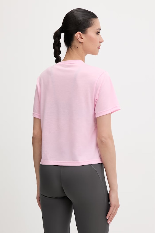Ρούχα adidas Performance t-shirt γυμναστικής γυναικείο KC5561 ροζ