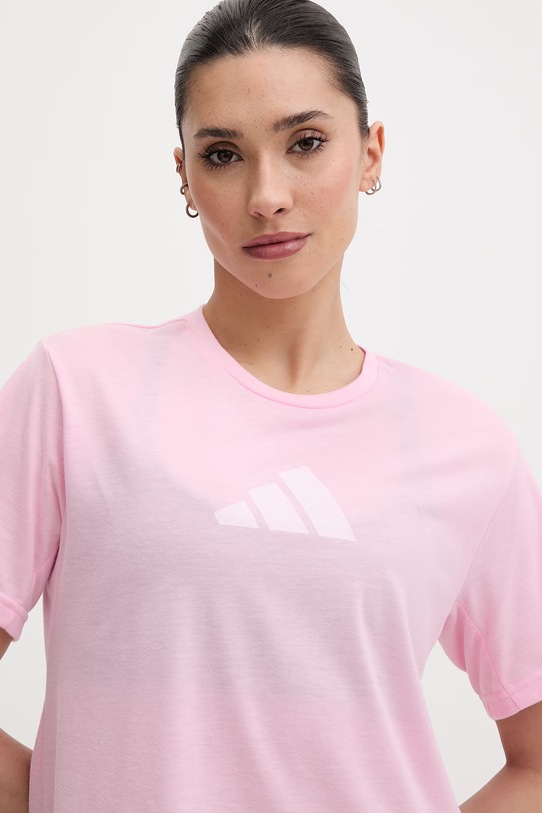adidas Performance t-shirt γυμναστικής γυναικείο ροζ KC5561