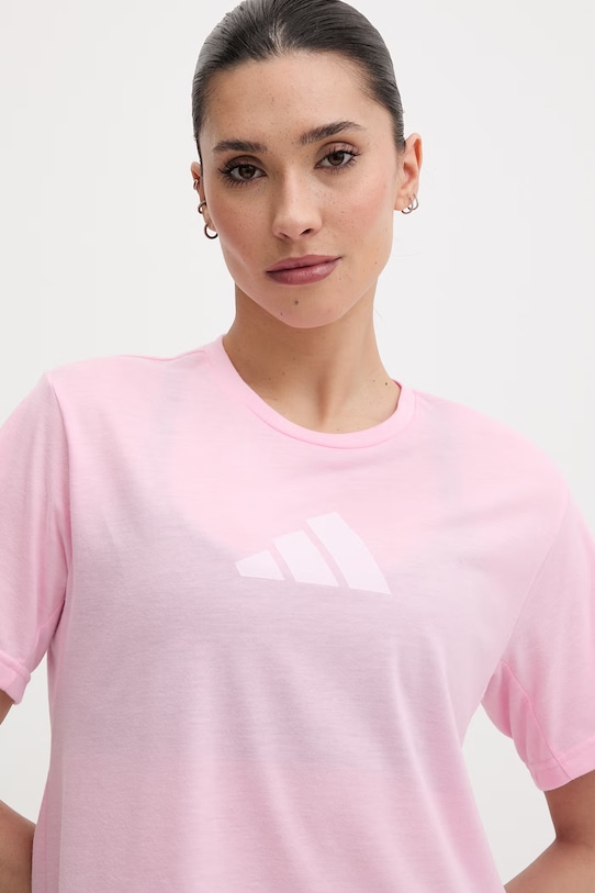 adidas Performance t-shirt γυμναστικής γυναικείο ροζ KC5561