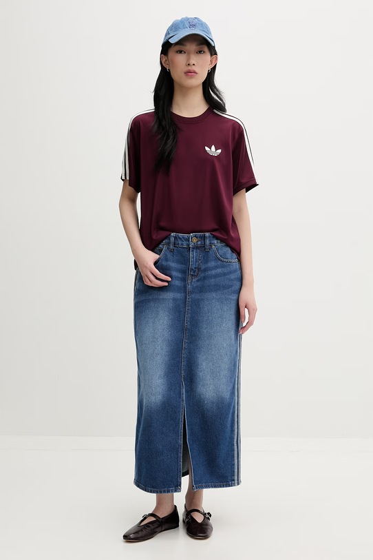 adidas Originals T-shirt γυναικείο KD1349 μπορντό SS26