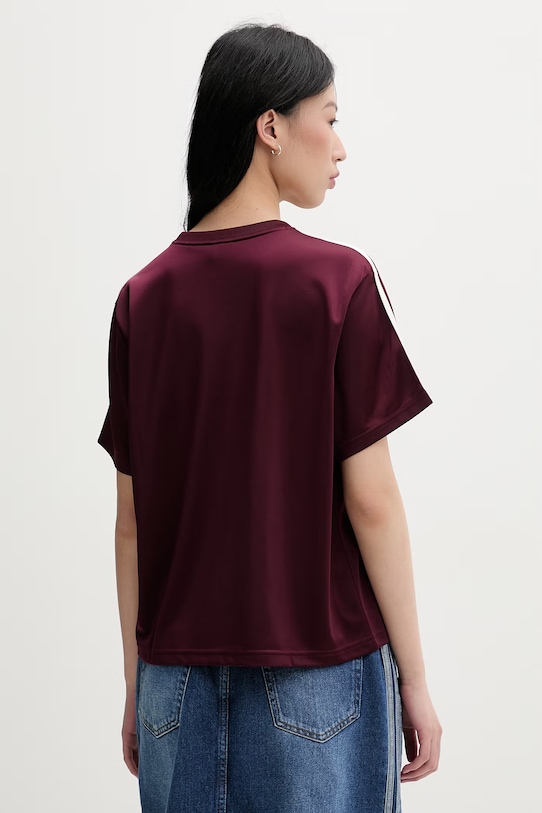Ρούχα adidas Originals T-shirt γυναικείο KD1349 μπορντό