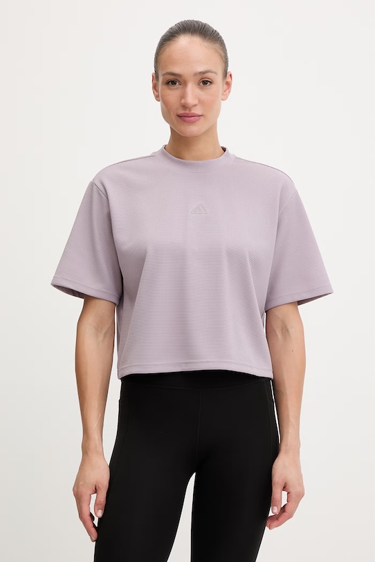 adidas Performance T-shirt treningowy damski Motion fioletowy KD2706