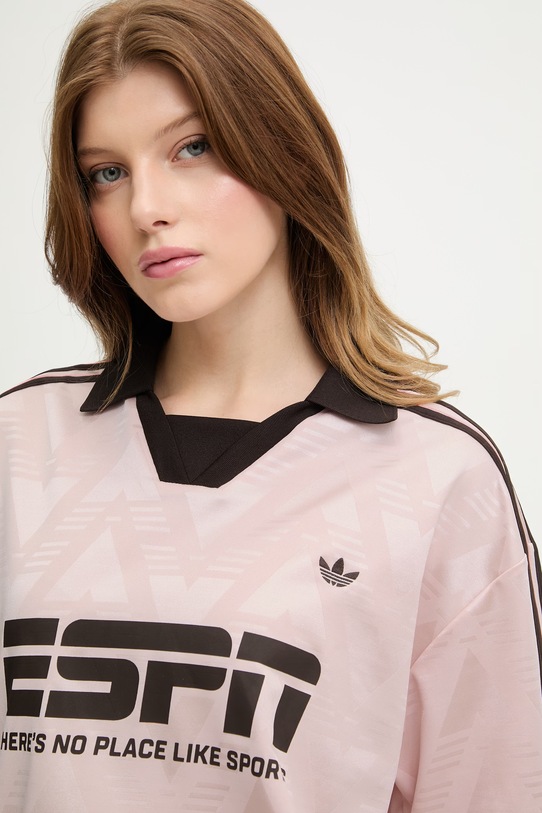 adidas Originals t-shirt oversize damski różowy KG3611