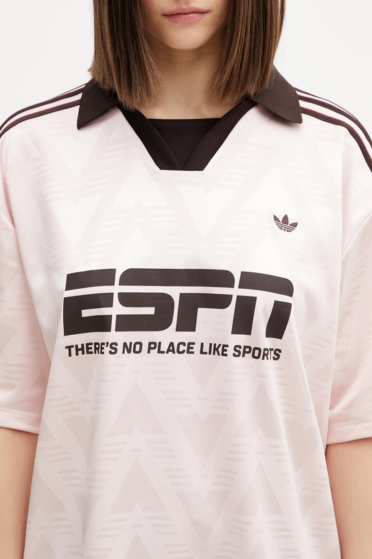 adidas Originals t-shirt oversize damski różowy KG3611