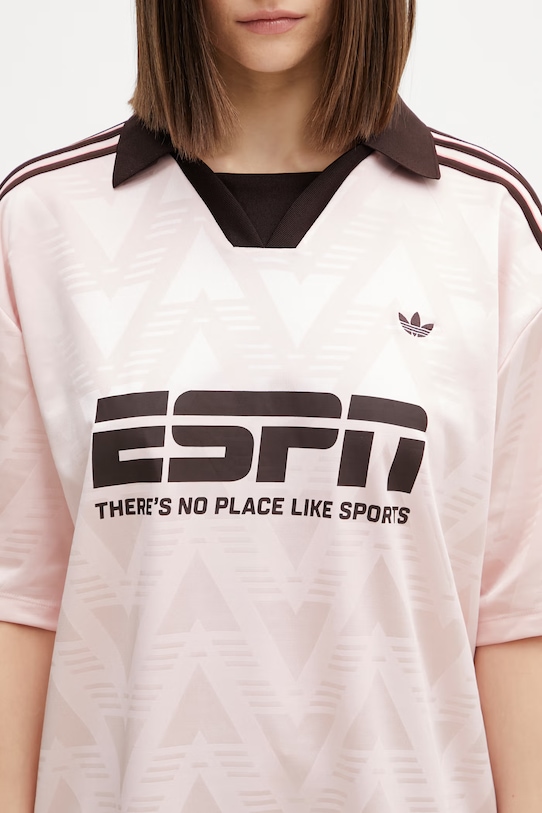 adidas Originals t-shirt oversize damski różowy KG3611