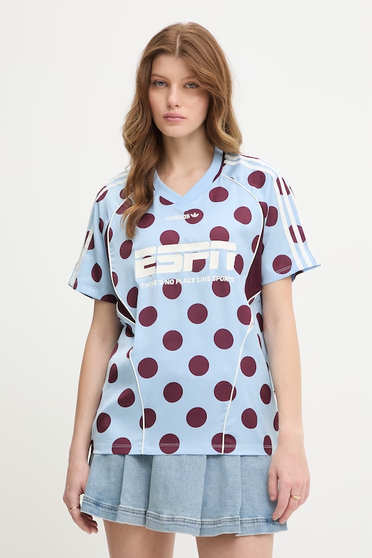 adidas Originals t-shirt damski niebieski KV1188