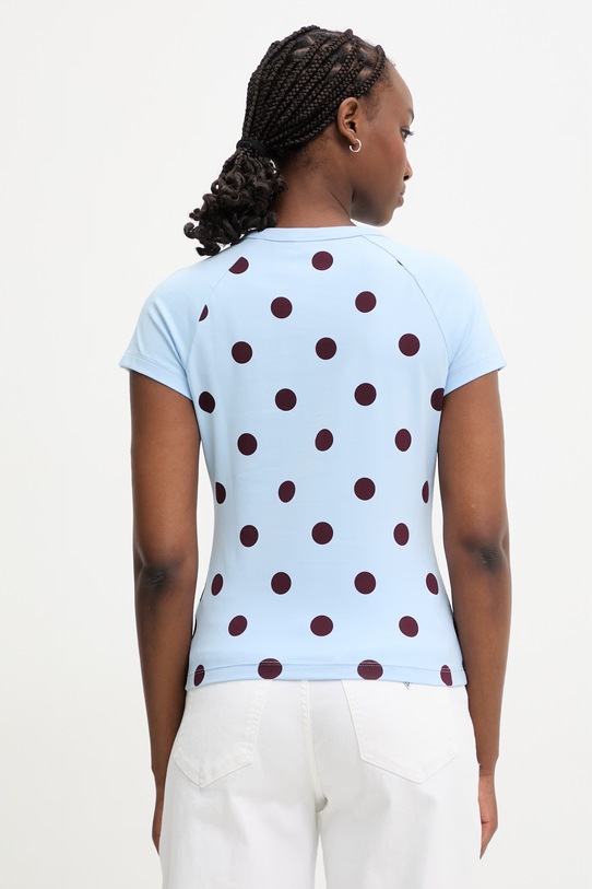 Oblečenie adidas Originals tričko dámske s bavlnou KV1192 modrá