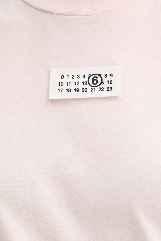 MM6 Maison Margiela t-shirt bawełniany S52GC0326.M20170.231 różowy