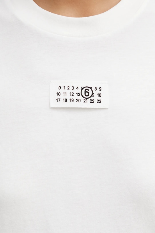 MM6 Maison Margiela t-shirt bawełniany biały S52GC0327.M20170