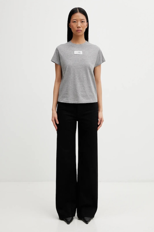 MM6 Maison Margiela t-shirt bawełniany S52GC0327.M20170 szary