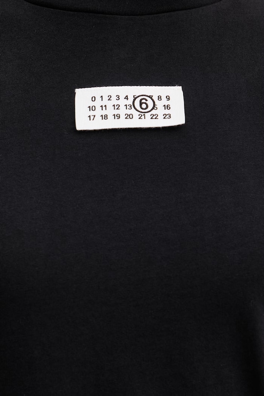 MM6 Maison Margiela t-shirt bawełniany S52GC0327.M20170 czarny