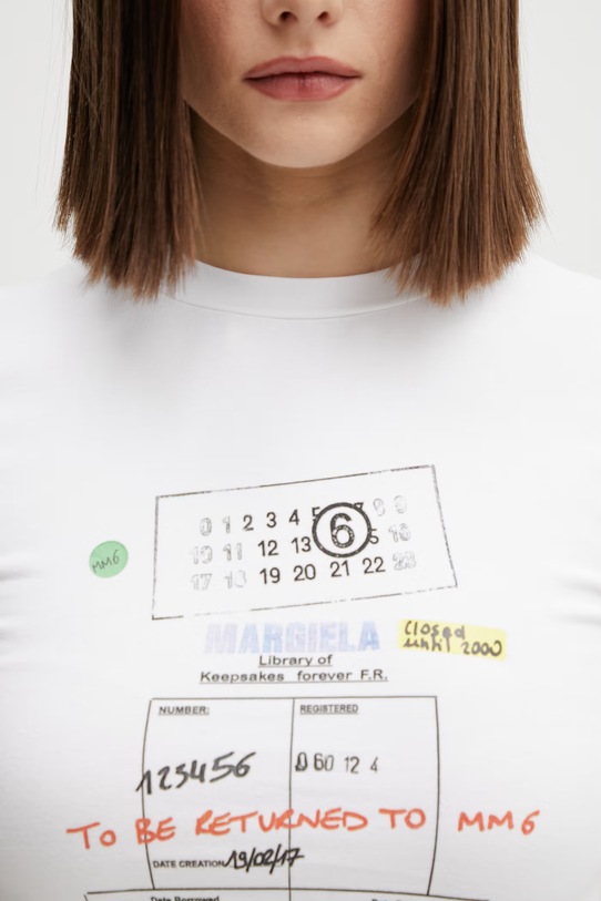 MM6 Maison Margiela t-shirt biały S52GC0360.M20185.100