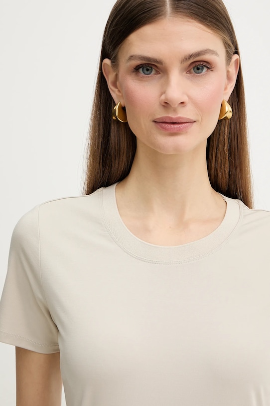 Fracomina t-shirt beżowy FP26ST3014J43301