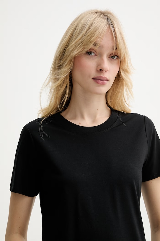 Μπλουζάκι Fracomina μαύρο FP26ST3014J43301