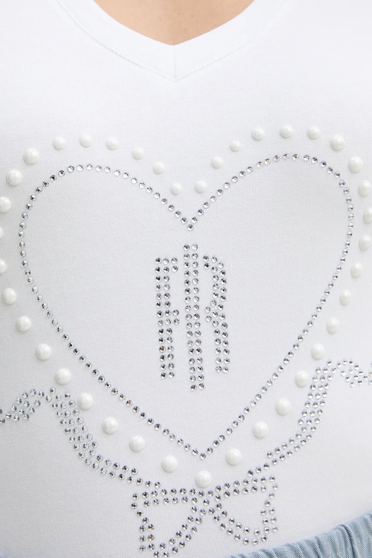 Fracomina t-shirt FP26ST3007J401N5 beżowy