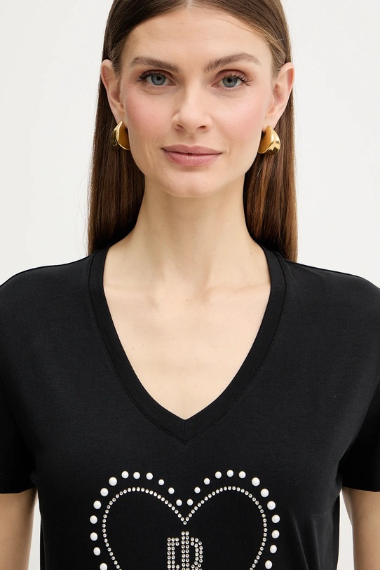 Fracomina t-shirt czarny FP26ST3007J401N5