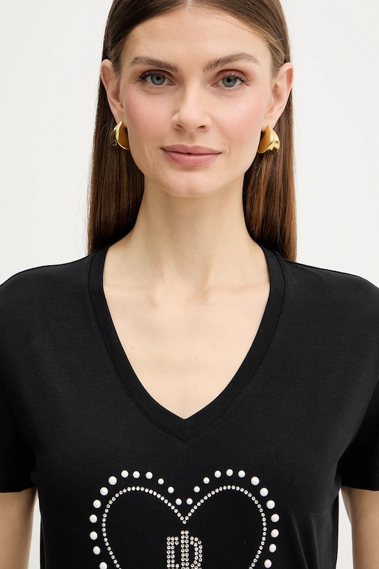 Fracomina t-shirt czarny FP26ST3007J401N5