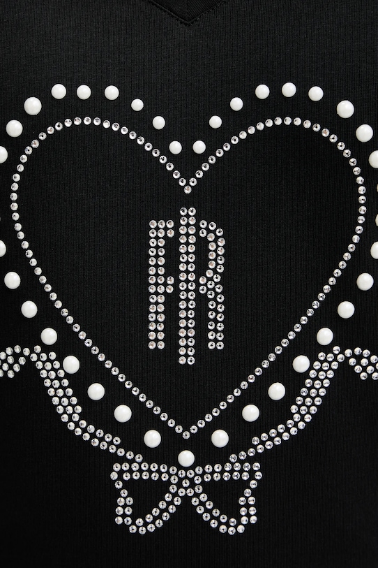 Fracomina t-shirt FP26ST3007J401N5 czarny