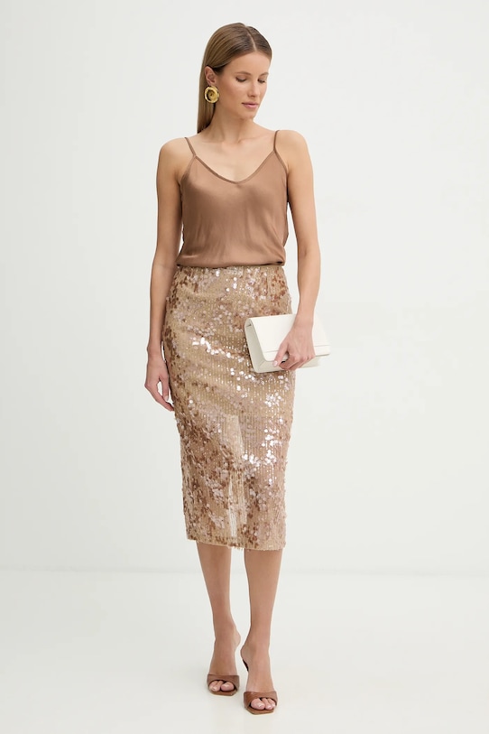 Fracomina top FR26ST2033W41301 brązowy SS26