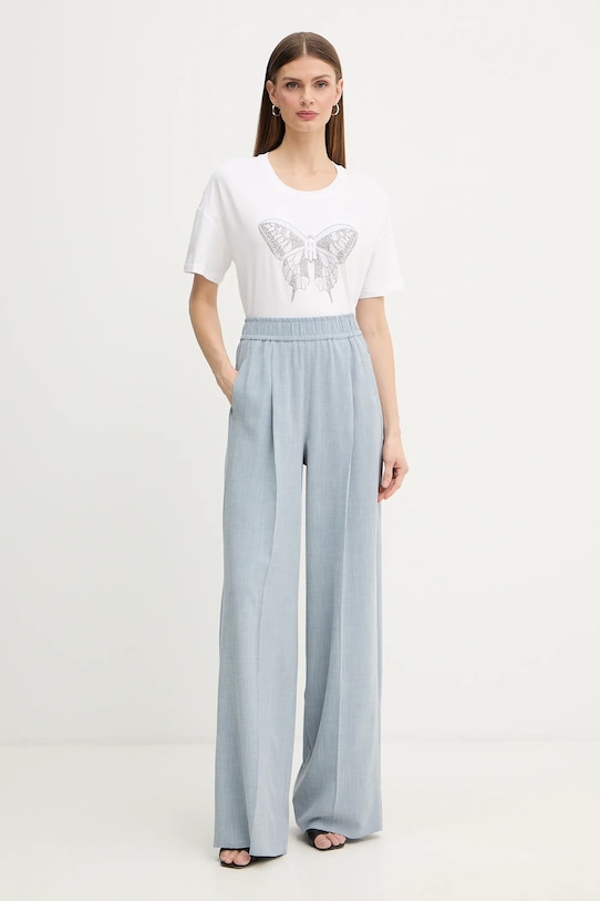 Fracomina t-shirt FR26ST3046J401N5 beżowy SS26