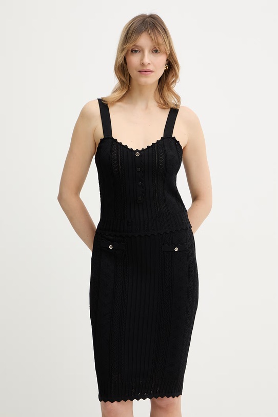 Fracomina top pozostałe czarny FR26ST4007K41601