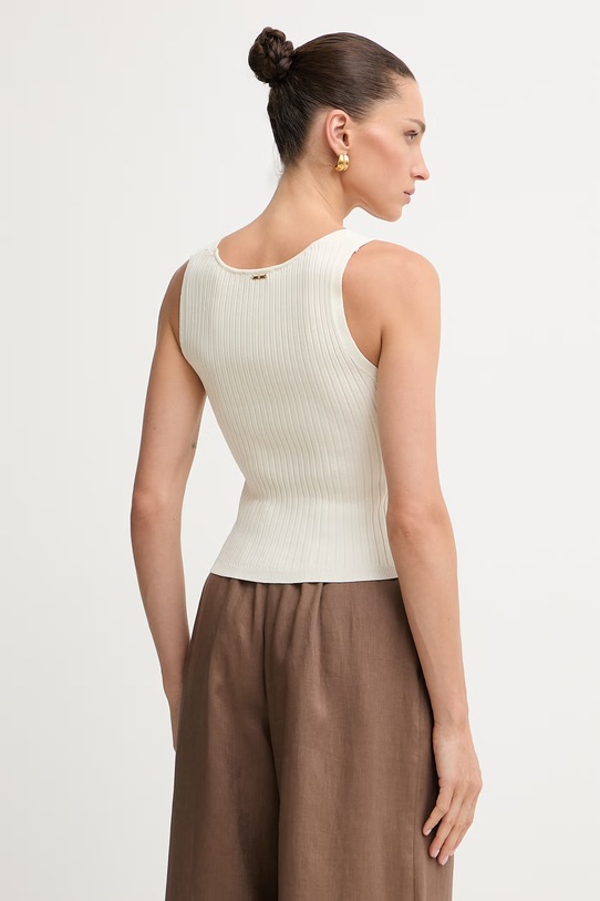 Odzież Fracomina top damski FJ26ST4004K56501 beżowy