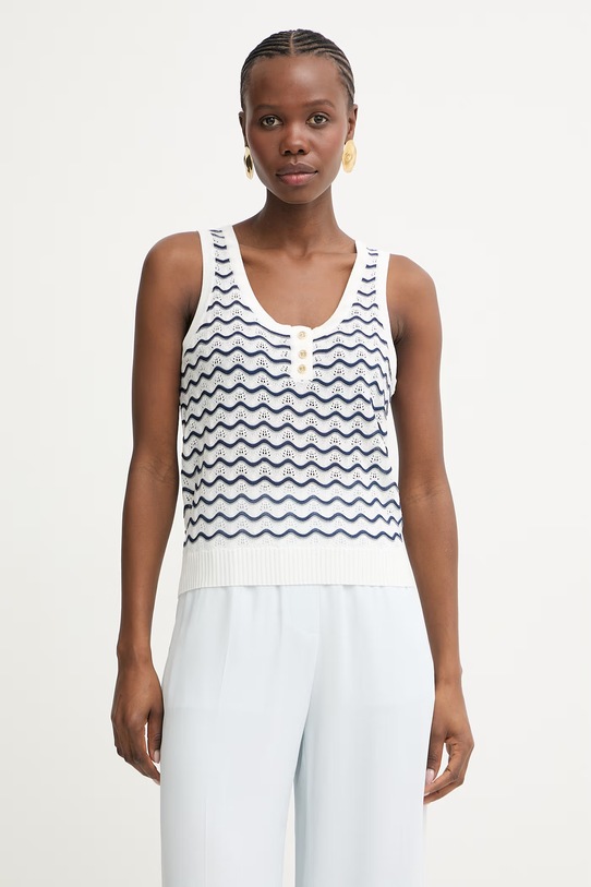 Fracomina top damski biały FS26ST4008K41501