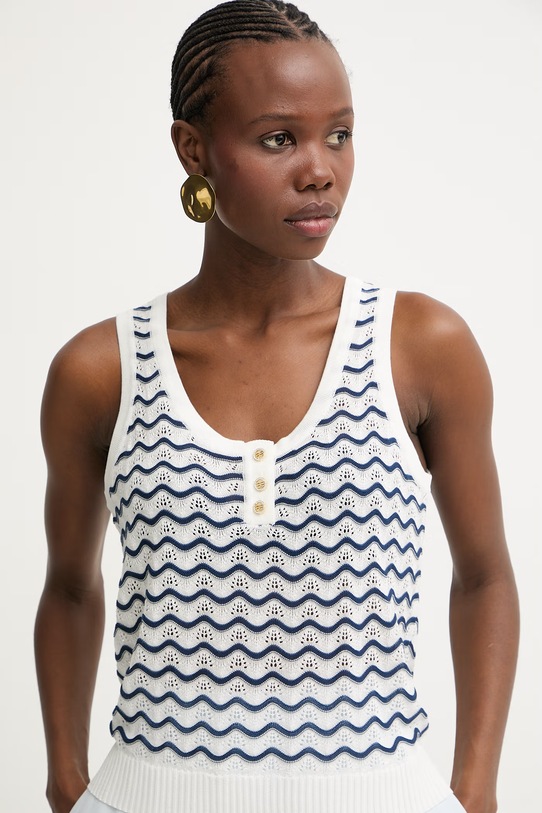 Fracomina top damski biały FS26ST4008K41501