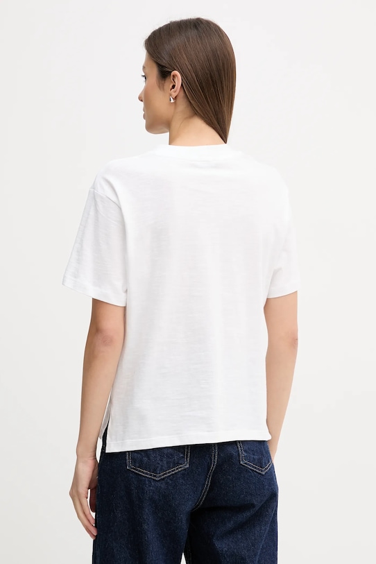 Odzież United Colors of Benetton t-shirt bawełniany 3BVXD10BY biały