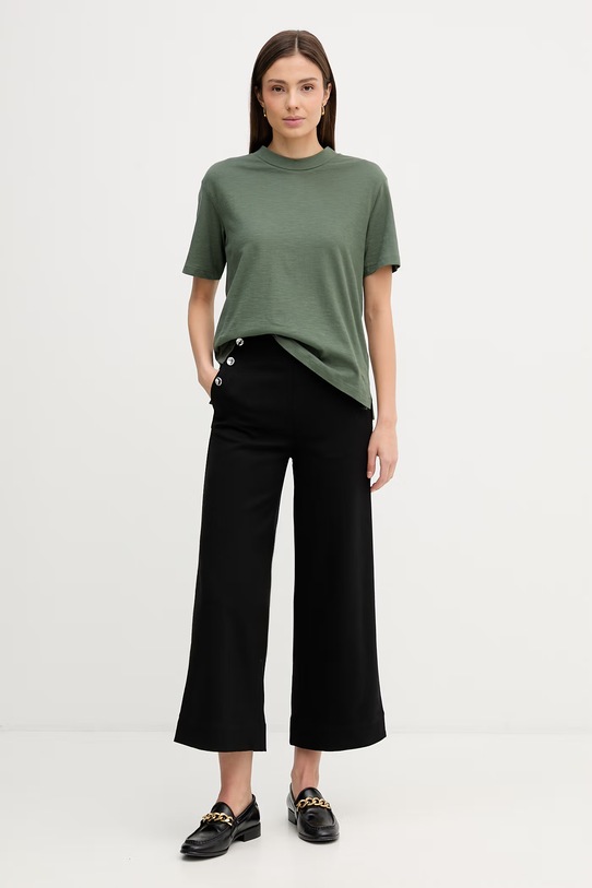 United Colors of Benetton t-shirt bawełniany 3BVXD10BY zielony SS26