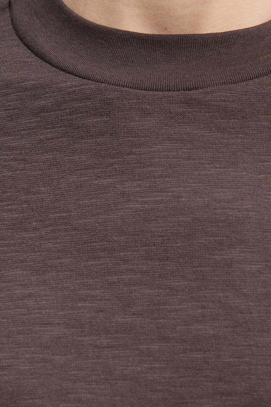 United Colors of Benetton t-shirt bawełniany 3BVXD10BY brązowy