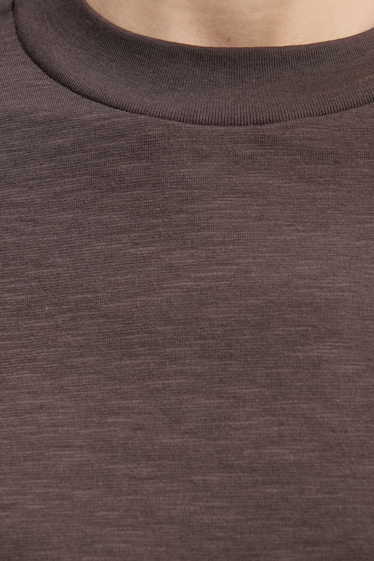 United Colors of Benetton t-shirt bawełniany 3BVXD10BY brązowy