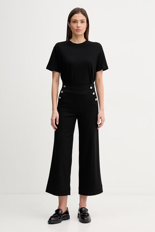 United Colors of Benetton t-shirt bawełniany 3BVXD10BY czarny SS26