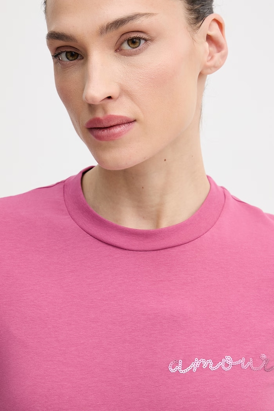 United Colors of Benetton t-shirt różowy 3ECMD10C6