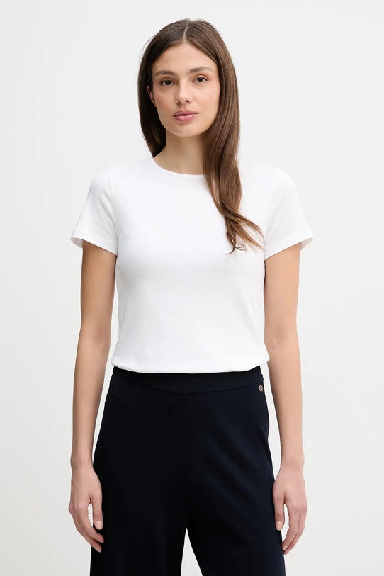 United Colors of Benetton t-shirt bawełniany bawełna biały 3GA8D10BX