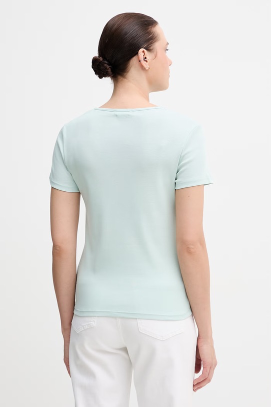 Odzież United Colors of Benetton t-shirt bawełniany 3GA8D10BX turkusowy