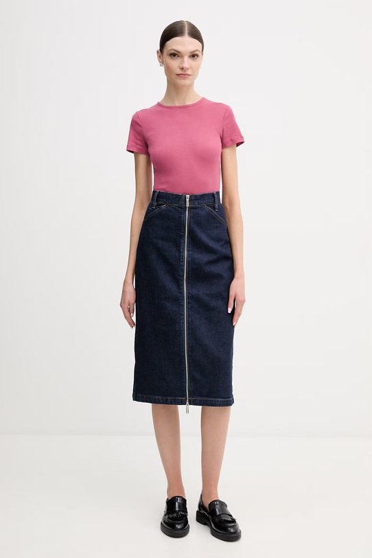 United Colors of Benetton t-shirt bawełniany 3GA8D10BX różowy SS26