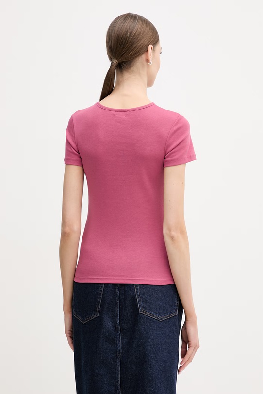 Odzież United Colors of Benetton t-shirt bawełniany 3GA8D10BX różowy