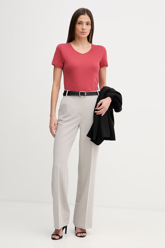 United Colors of Benetton t-shirt bawełniany 3GA8D4029 czerwony SS26