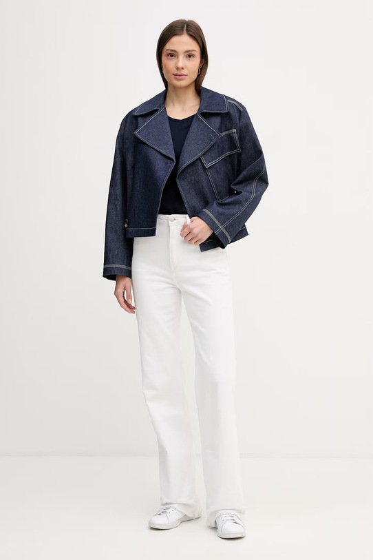 United Colors of Benetton t-shirt bawełniany 3GA8D4029 granatowy SS26