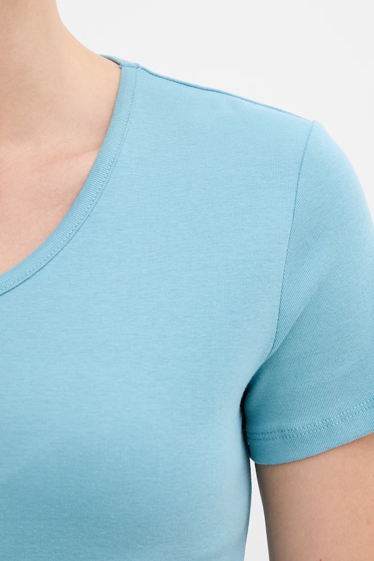 United Colors of Benetton t-shirt bawełniany 3GA8D4029 niebieski