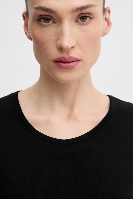 United Colors of Benetton t-shirt bawełniany czarny 3GA8D4029